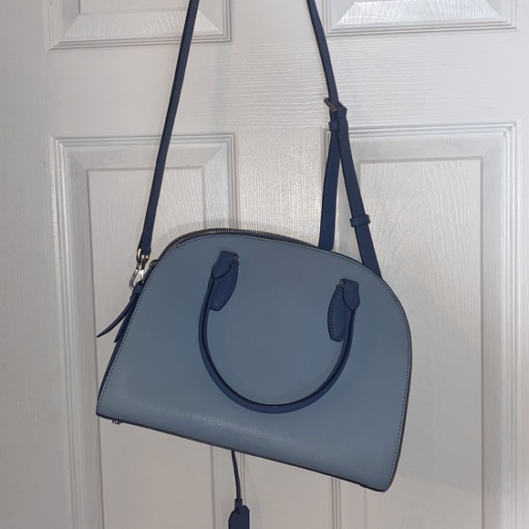 Kate Spade Reiley Large Dome Satchel Blue Leather - Picture 6 of 6